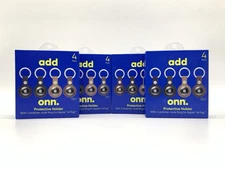 ONN Apple Airtag Protective Holder With Carabiner Ring 4 Pack 4 Boxes