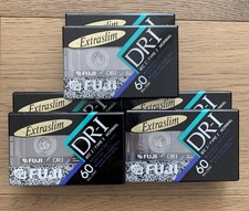Fuji DR-I Pack of 6 Blank Extra Slim Cassette Tapes Normal Bias IEC 60 Minutes