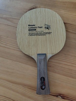 Nittaku Ludeack Fleet FL Tischtennis Tischtennis Rare Blade 7-lagig Glasfaser