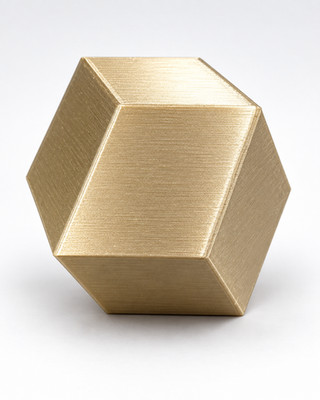 Rhombic Dodecahedron 3D Printed Geometric Math Model Sculpture   Pick Your Color