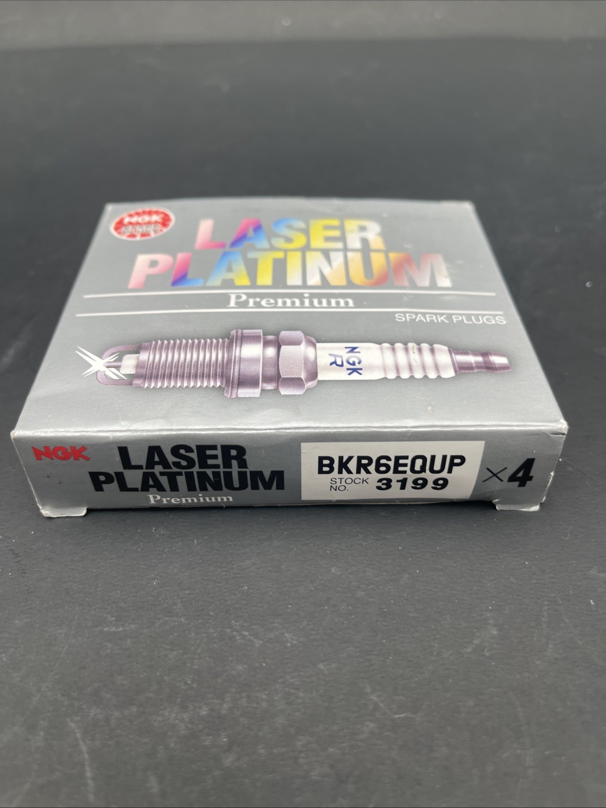 Pack Of 4 Genuine NGK Laser Platinum Automotive Spark Plugs. BKR6EQUP 3199