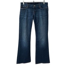 Lucky Brand Bootcut Jeans Womens 10 30 Embroidered Pockets Low Rise Made in USA