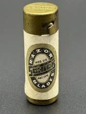 VINTAGE SCHICK BRASS BLADE HOLDER TUBE PATENT MAY 18, 1926