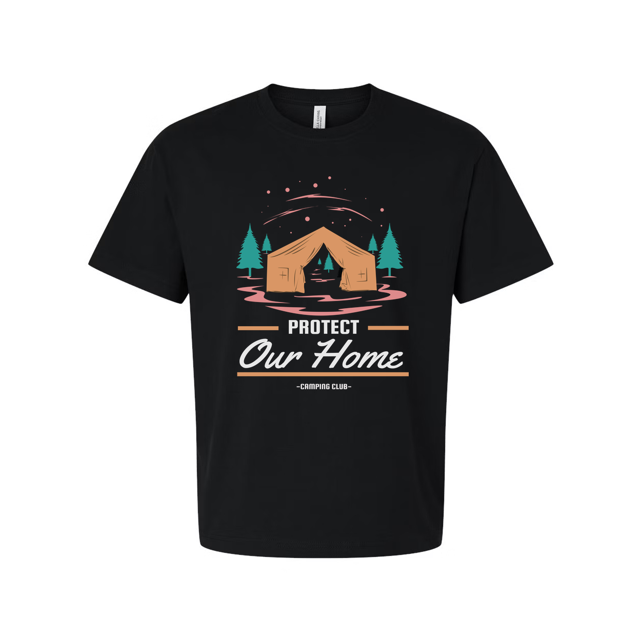 Unisex Camping Tent Graphic T-Shirt