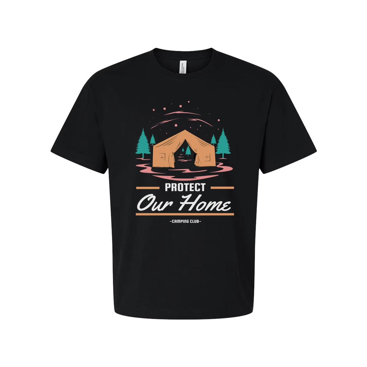 Unisex Outdoor Camping Tent Graphic T Shirt