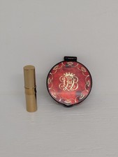 Vintage DuBarry 2 Piece Set Purse Compact Rose Beige Lipstick Snowball of Fire