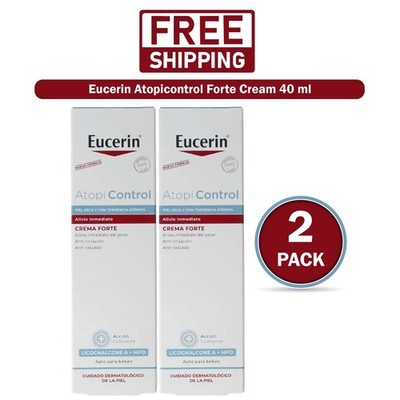 2 x Eucerin AtopiControl Intensive Calming Cream 40ml Dry Jucky Skin Care