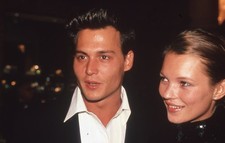 CGE5-649 JOHNNY DEPP & DATE SUPERMODEL KATE MOSS ORIGINAL 35MM COLOR SLIDE