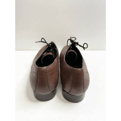 BP Derby Shoes Mens Size 9.5 Brown Textured Leather Plain 