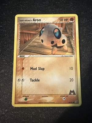 Team Magma's Aron 58/95- EX Team Magma Vs. Team Aqua- Regular Common- MP
