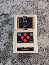 Vintage 2003 Mattel Classic Basketball Handheld Electronic Game Lights Up Retro