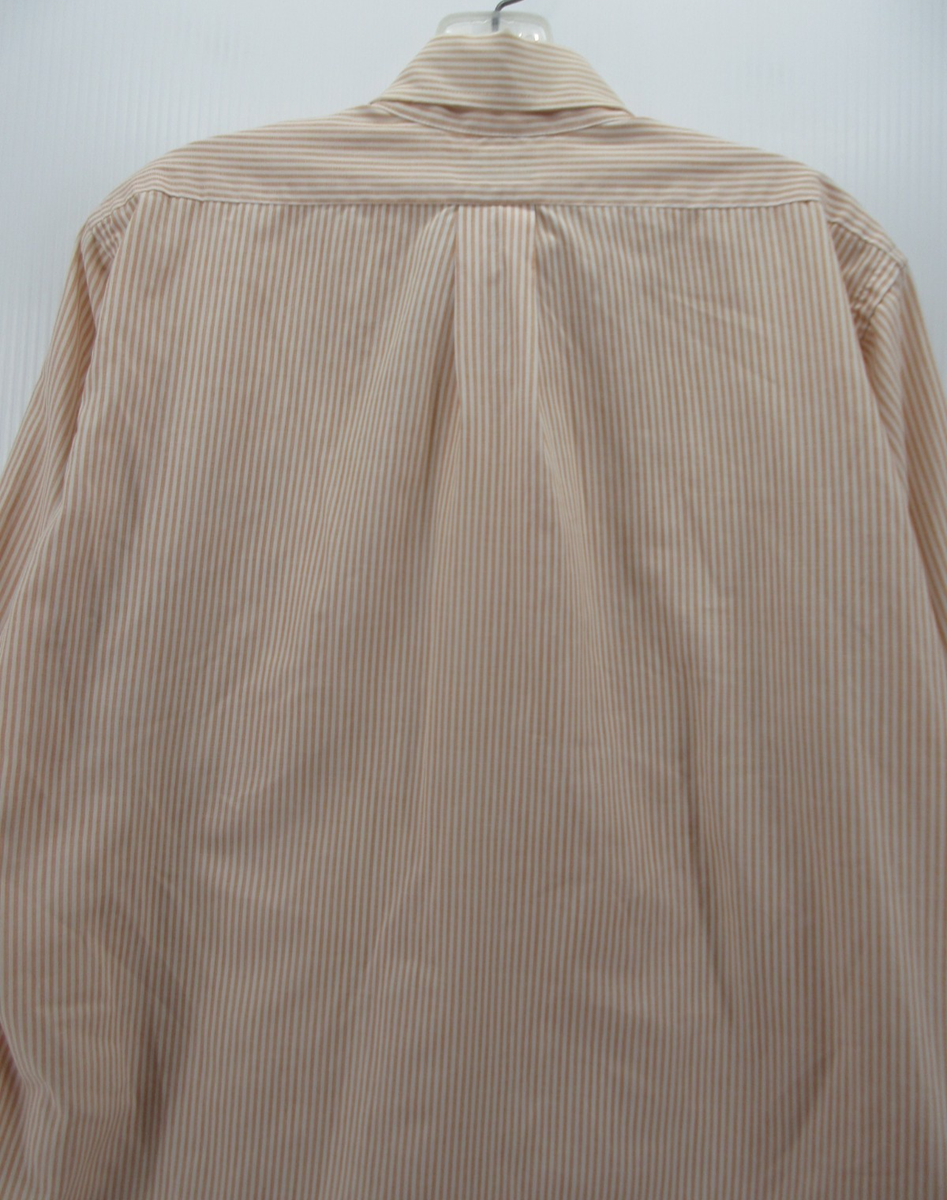 VINTAGE Brooks Brothers Shirt 15 1/2 Peach 6 Button OCBD 60s