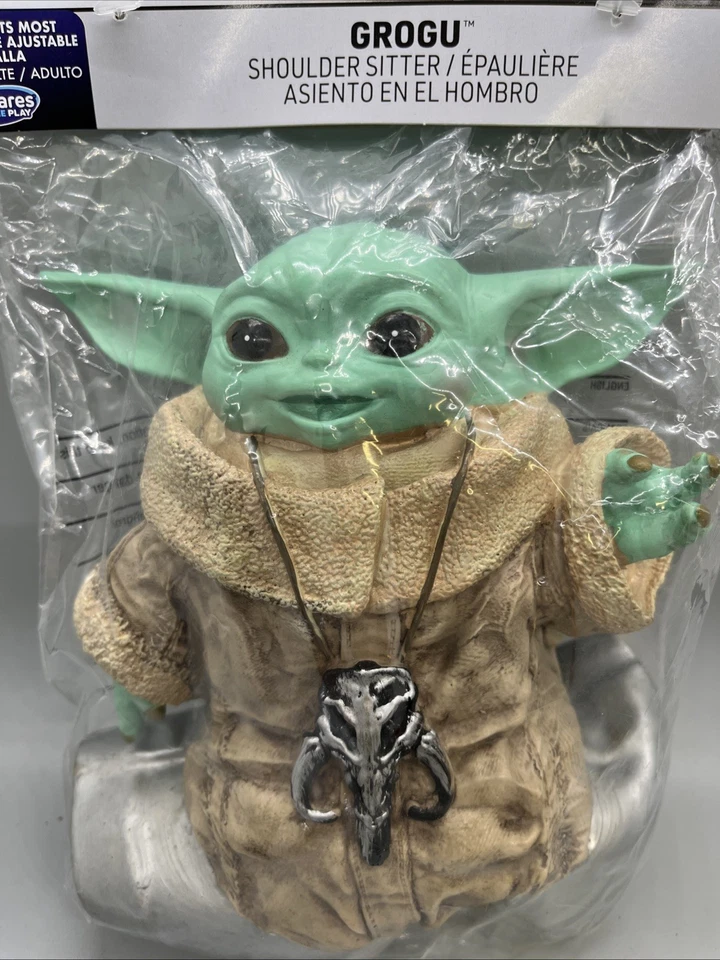 Disney Star Wars Grogu ACCESORIO HOMBRO MANDALORIANO DISFRAZ BEBÉ YODA 7” NUEVO Foto 2 de 3