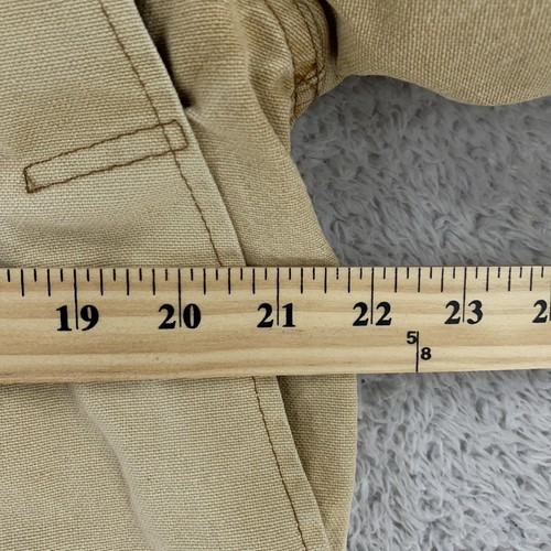 Vintage LL Bean Hunting Jacket Mens Medium Tan Canvas Chore Barn Coat - Picture 9 of 11