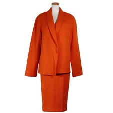 CHANEL P05827V04371 95P Dresses and jackets setup Orange tweed Women