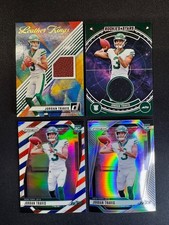 (4) Jordan Travis Leather Kings Football Patch /425 Rookies Stars Prizm Silver