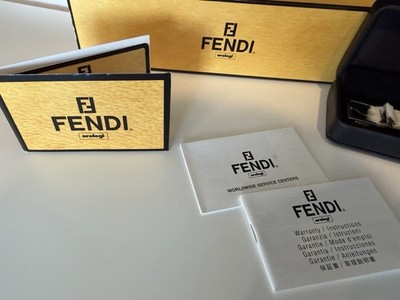 FENDI ギフトボックス　レア　フェンディ Rare Fendi Black Flip Face Pony Hair Watch With Box And Card | eBay