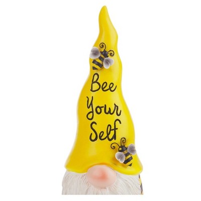 Alpine Bee Yourself 12'' H Garden Gnome Statue Yellow/Black