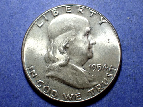1954 Franklin Half Dollar  Near Ch. BU