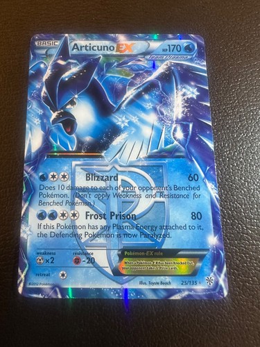 Articuno EX Team Plasma Card