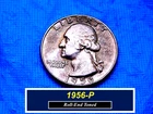 1956 PRORoll-End-Toned Silver Quarter ➫ "AU Strong Design Details ➫  256er