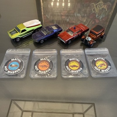Hot wheels Redline Lot Custom Mustang, Ford Vicky, Seasider, And Fire Chief