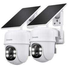 Wireless Outdoor 2K Security Cameras with Color Night Vision  Waterproof Design