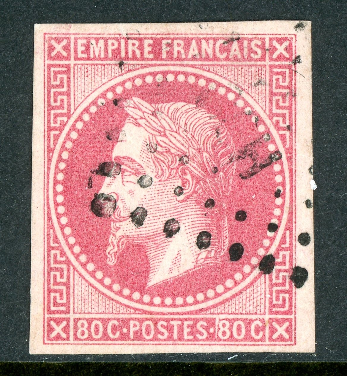 Red Roses Boder France 1871 Colonies 80¢ Rose Scott #15 TYPE B VFU A227 | eBay