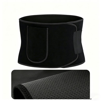 Waist Trimmer 7.87 Wide Sport Fitness Workout Sweat Slimming w/ pocket Belt