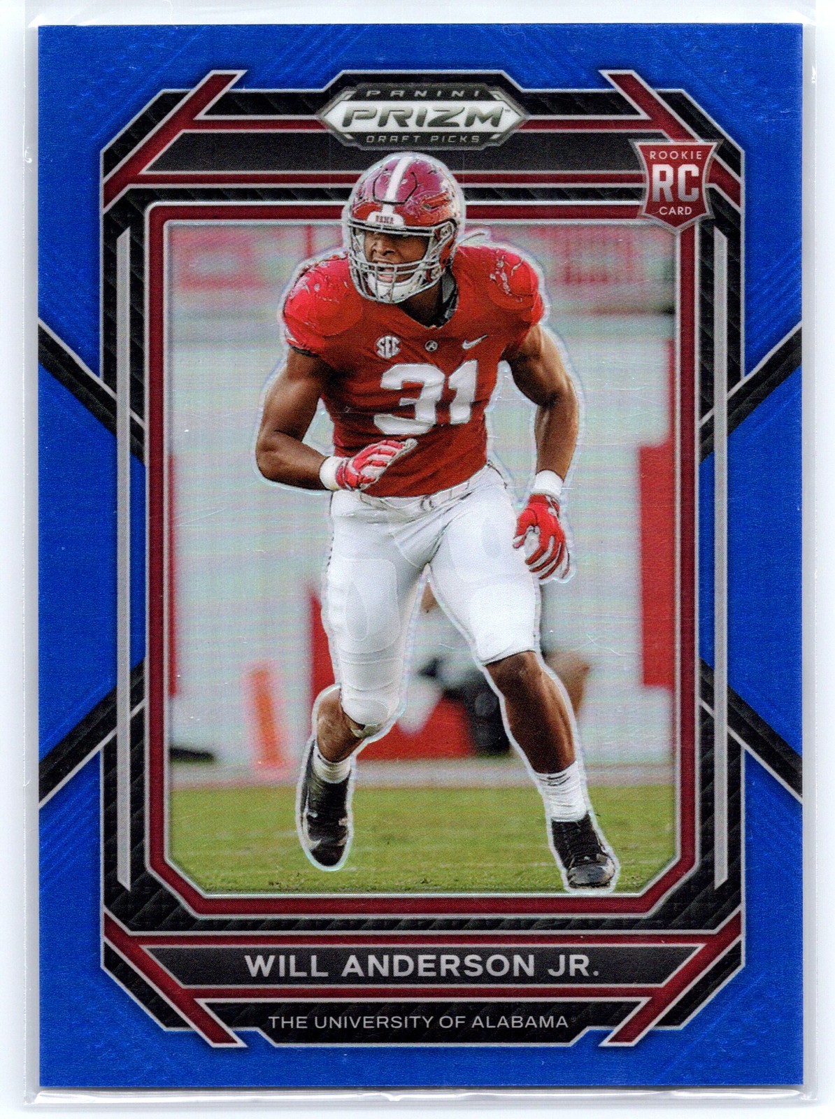 2023 Panini Prizm Draft Picks #162 Will Anderson Jr. Prizms Blue #/199
