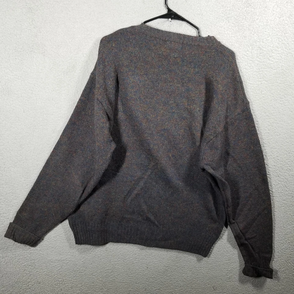 Pendleton Mens L Sweater 100% Pure Shetland Wool Crewneck Green Pullover EUC - Image 2 of 4