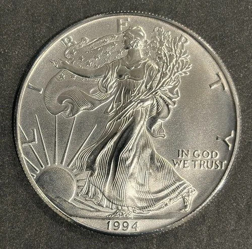 1994 American Silver Eagle One Dollar 1 troy ounce .999 Fine Silver Coin Mint