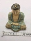 Vintage Chinese Buddha Sitting in Meditation - Modestly Decorated Solid Resin — photo 4