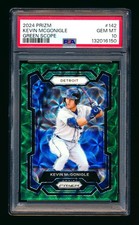 2024 PANINI PRIZM #142 KEVIN MCGONIGLE RC GREEN SCOPE ROOKIE #/75 PSA 10! POP 1!