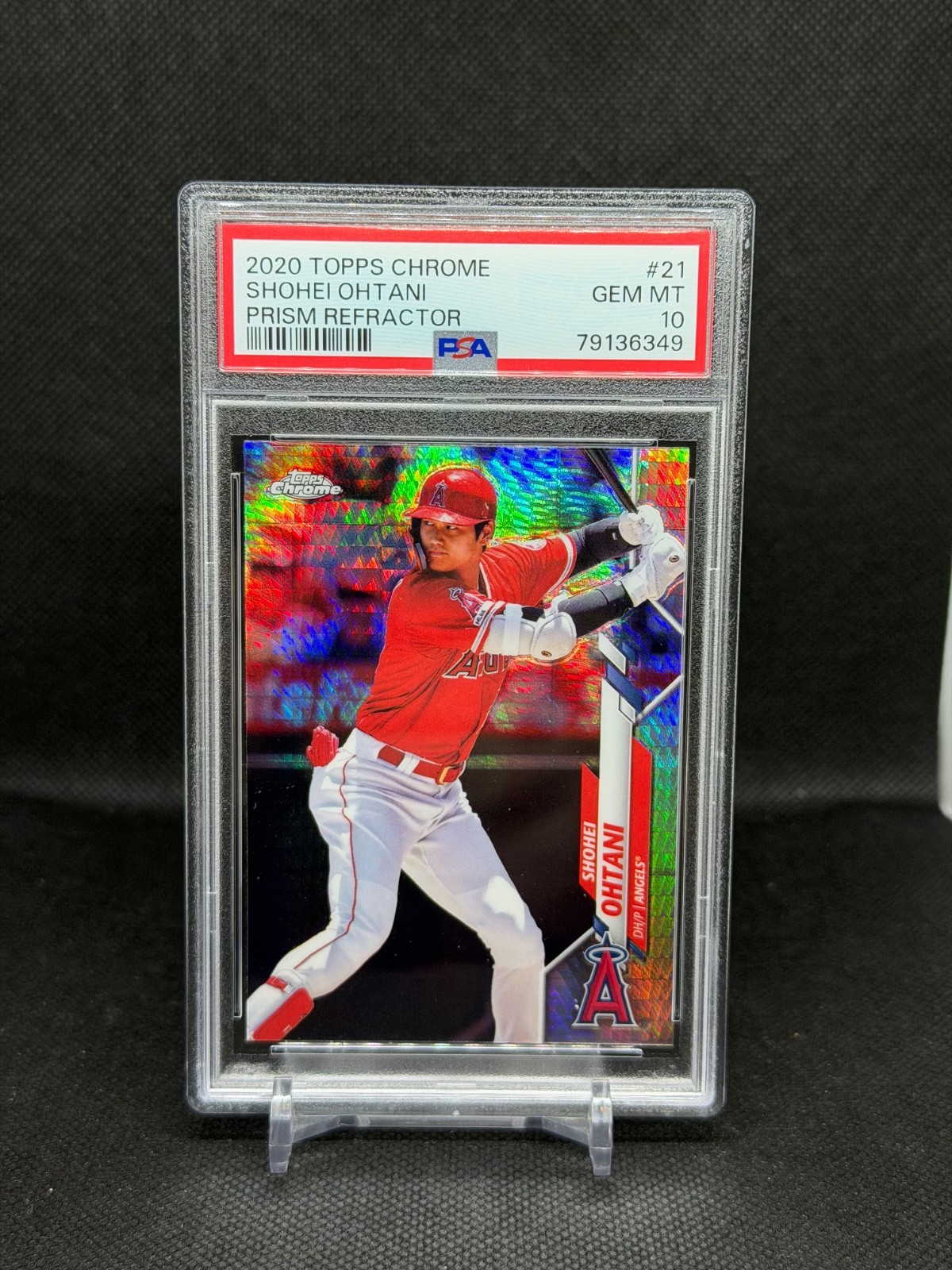 Topps Prism Refractor Shohei Ohtani front
