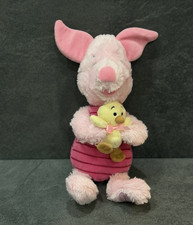 Disney Store Piglet Plush Holding Chick Winnie The Pooh Easter Spring 13  Toy