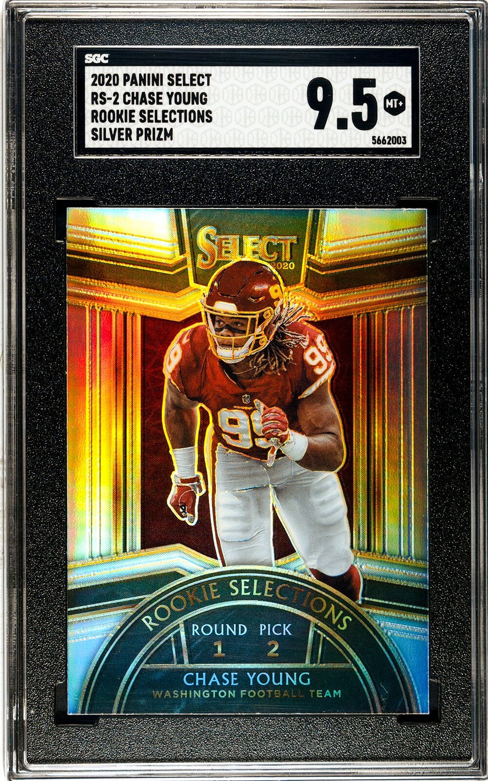 2020 Panini Select Chase Young Silver Prizm Holo RC Rookie Selections  #RS-2