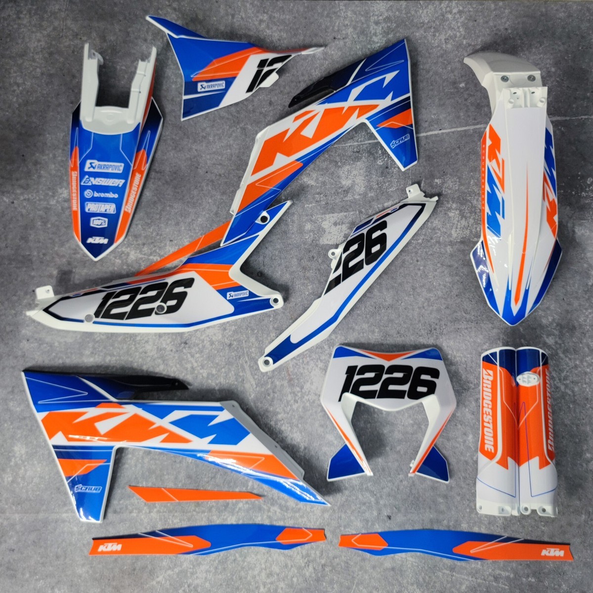 Plastics + Graphics KTM 2026 XC-W XCF-W EXC EXC-F decals stickers
