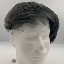 Blue Feather Casque Hat Burlesque Flapper Costume Theater