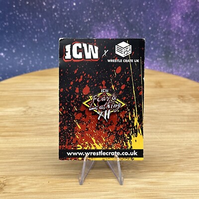 ICW Fear and Loathing Wrestle Crate UK Pin US SELLER