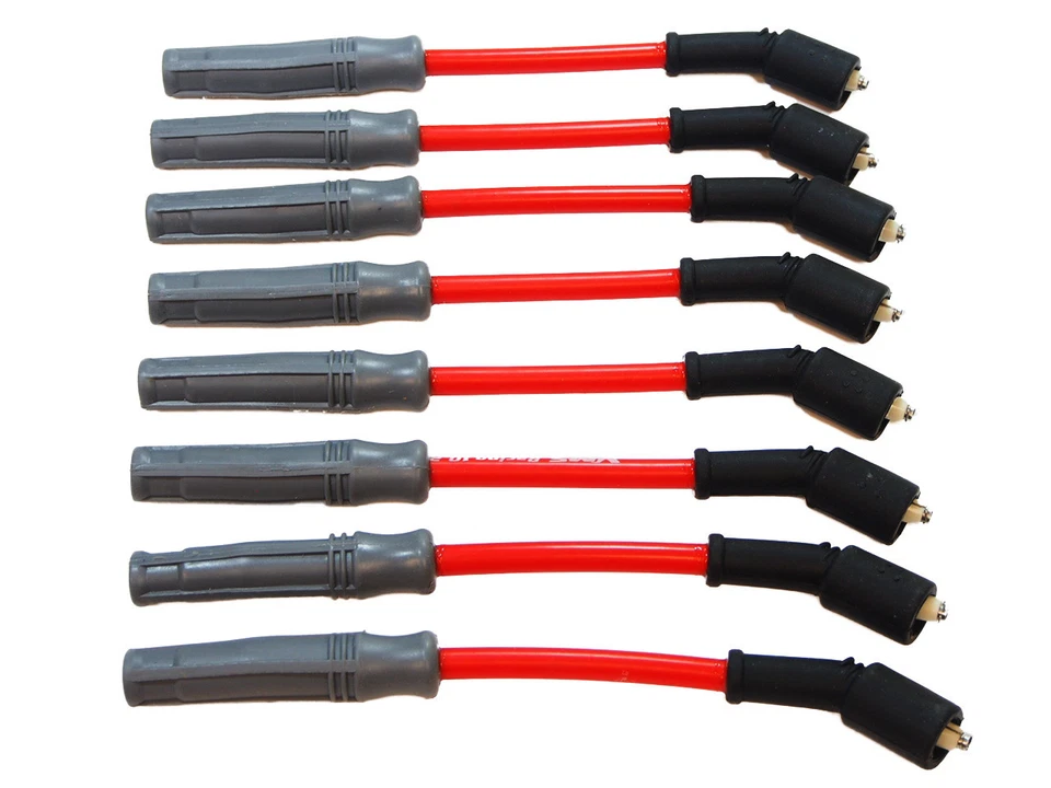 JUEGO DE CABLES DE BUJÍA ROJA VMS 10,2 MM MOTORES VORTEC para camión Chevy GMC 4,8 5,3 6,0 Foto 4 de 4