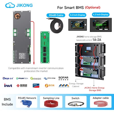 JK Inverter BMS 1-2A Active Balance per batteria 8S-16S 100A-200A Home EnergyStorage