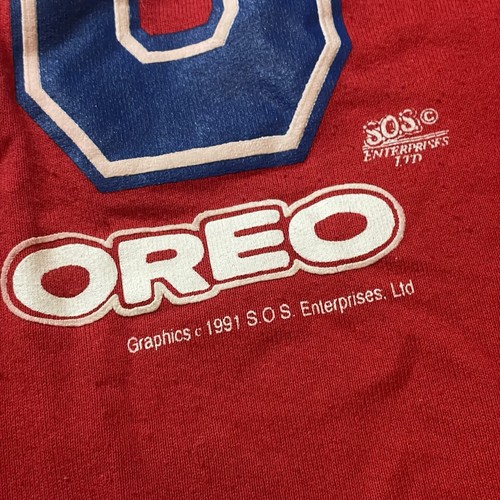 Vintage 90s Nabisco Oreo Cookies Sweatshirt 2XL NBC Snack Promo Ritz Crackers - Picture 6 of 10