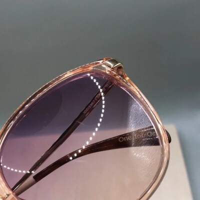 Toms Sandela 201 Handcrafted Sunglasses Peach Frame Purple 