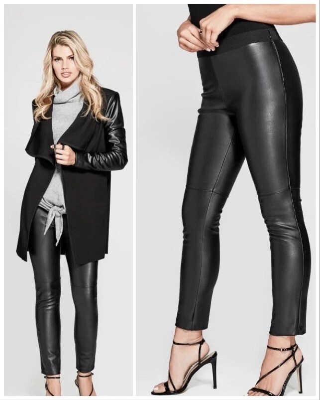 🔥🔥 GUESS BY MARCIANO SAMYS FAUX LEATHER HIGH RISE LEGGINGS 🔥🔥