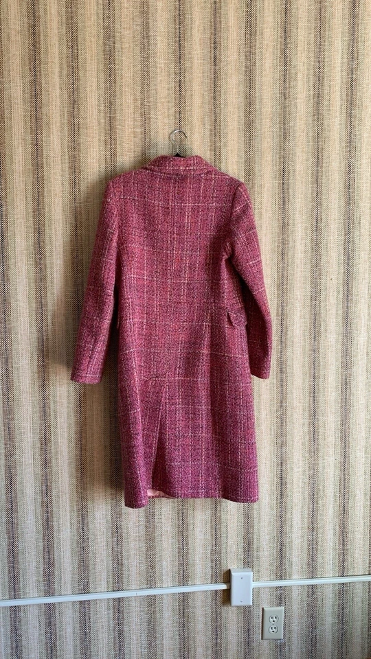 Gabardina Steve by Searle tejida de lana en Italia rosa talla 10 ropa para mujer Foto 4 de 4