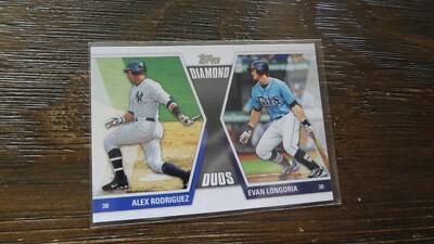 2011 TOPPS DIAMOND DUOS  # DD-26 RODRIGUEZ/LONGORIA   BASEBALL CARD 