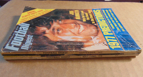 2 Football Digest Magazines 1977 - Joe Namath; 1978 - Jim Zorn, well used VG- - Picture 2 of 3
