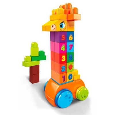 Mattel Mattel GFG19 Family aus 1 Jahr alten Mega Blocks 123! Giraffe [Blockspielzeug].