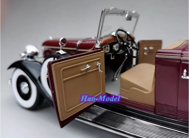 SunStar 1/18 Ford Lincoln KB 1932 Top Down Maroon Metal Diecast
